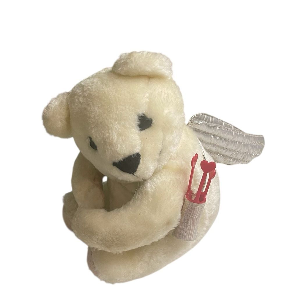 Vtg 1985 Teddy Bear Plush TELAFLORA Cupid Doll Angel Valentine’s Day